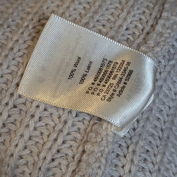 Wilfred 100% Wool Turtleneck Tunic Vest Cream Medium Italian Yarn - Picture 12 of 15